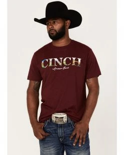 Cinch Men's Logo Scenery Graphic Short Sleeve T-Shirt