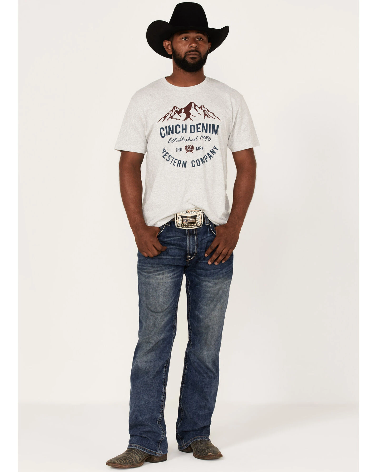 Cinch Men's Western Mountain Graphic Short Sleeve T-Shirt 2 Cinch Men's Western Mountain Graphic Short Sleeve T-Shirt - Image 2