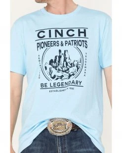 Cinch Men's Pioneers & Patriots Scenic Graphic Short Sleeve T-Shirt  -Cinch Shop 2000363614 403 P3