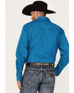 Cinch Men's Modern Fit Small Check Plaid Long Sleeve Snap Western Shirt  Red -Cinch Shop 2000363663 600 P4