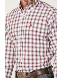 Cinch Men's Large Plaid Long Sleeve Button-Down Western Shirt  -Cinch Shop 2000364018 100 P3