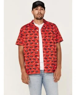 Cinch Men's Camp Trailblazer Red Truck Print Short Sleeve Button-Down Western Shirt 9 Cinch Men's Camp Trailblazer Red Truck Print Short Sleeve Button-Down Western Shirt -Cinch Shop 2000364045 600 P1 1