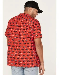 Cinch Men's Camp Trailblazer Red Truck Print Short Sleeve Button-Down Western Shirt 8 Cinch Men's Camp Trailblazer Red Truck Print Short Sleeve Button-Down Western Shirt -Cinch Shop 2000364045 600 P4