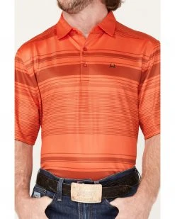Cinch Men's Arena Flex Sublimated Stripe Polo Shirt  Red -Cinch Shop 2000364057 600 P3