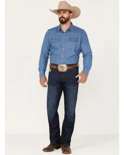 Cinch Men's Silver Label Dark Wash Slim Straight Performance Jeans Indigo