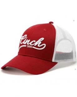 Cinch Men's Embroidered Logo Mesh Back Trucker Cap Burgundy -Cinch Shop 2000373444 640 P1 1