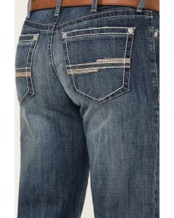 Cinch Men's White Label Dark Wash Relaxed Straight Performance Jeans Indigo -Cinch Shop 2000373498 402 P4