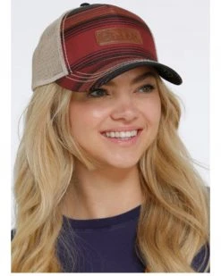 Cinch Women's Mesh-Back Striped Trucker Cap Multi