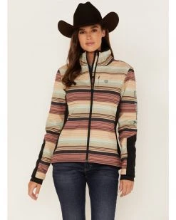 Cinch Women's Striped Bonded Jacket Multi