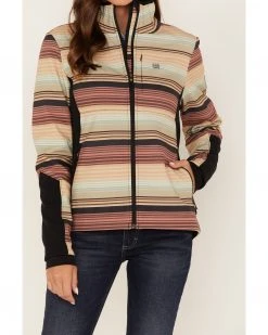 Cinch Women's Striped Bonded Jacket Multi -Cinch Shop 2000373536 900 P3