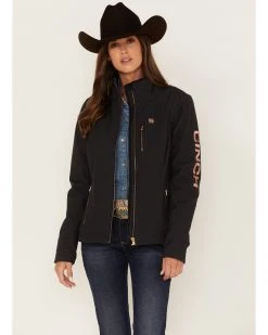 Cinch Women's Solid Pattern Storm Defense Bonded Jacket Black -Cinch Shop 2000373543 001 P1 1