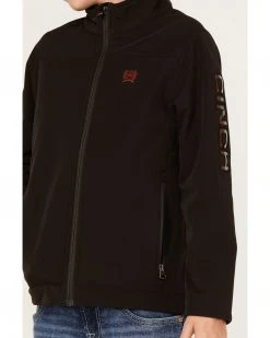 Cinch Boys' Logo Bonded Softshell Jacket Brown -Cinch Shop 2000373560 200 P3