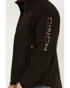 Cinch Men's Logo Softshell Jacket - Big & Tall Brown -Cinch Shop 2000375177 200 P3