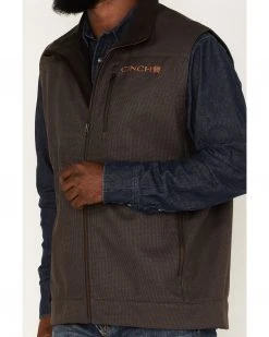 Cinch Men's Textured Softshell Vest Brown 7 Cinch Men's Textured Softshell Vest Brown -Cinch Shop 2000375208 200 P3
