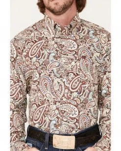 Cinch Men's Large Paisley Print Button-Down Western Shirt - Big  Multi -Cinch Shop 2000375226 900 P3