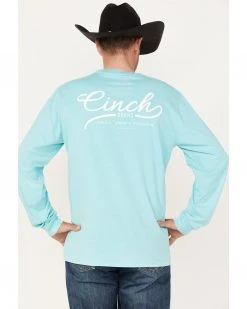 Cinch Men's Lead Don't Follow Logo Graphic Long Sleeve T-Shirt  -Cinch Shop 2000375570 450 P4