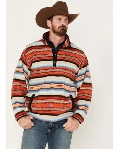 Cinch Men's Serape 1/4 Snap Fleece Pullover Sweatshirt Multi -Cinch Shop 2000376680 900 P1 1