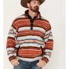 Cinch Men's Serape 1/4 Snap Fleece Pullover Sweatshirt Multi