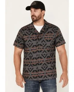 Cinch Men's Camp Yee-Haw Southwestern Print Button-Down Western Shirt  Grey -Cinch Shop 2000376686 020 P1 1