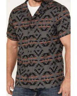 Cinch Men's Camp Yee-Haw Southwestern Print Button-Down Western Shirt  Grey -Cinch Shop 2000376686 020 P3