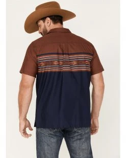 Cinch Men's Camp Yee-Haw Checotah Border Print Button-Down Western Shirt  Multi -Cinch Shop 2000376688 900 P4